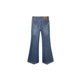 Women's Washed Flared Jeans